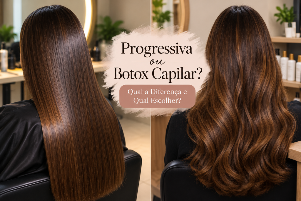 Progressiva ou botox capilar: comparação entre cabelos lisos e ondulados